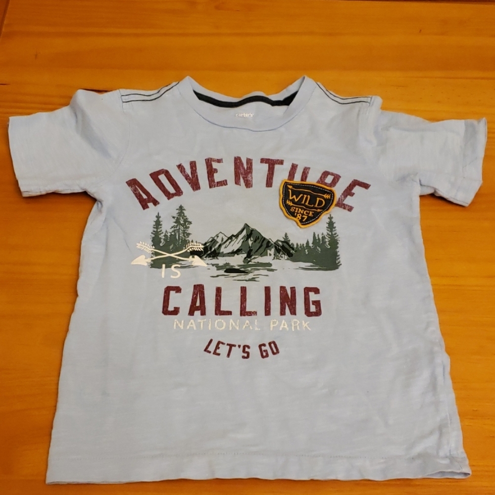 Light Blue Boy's Tee with patch